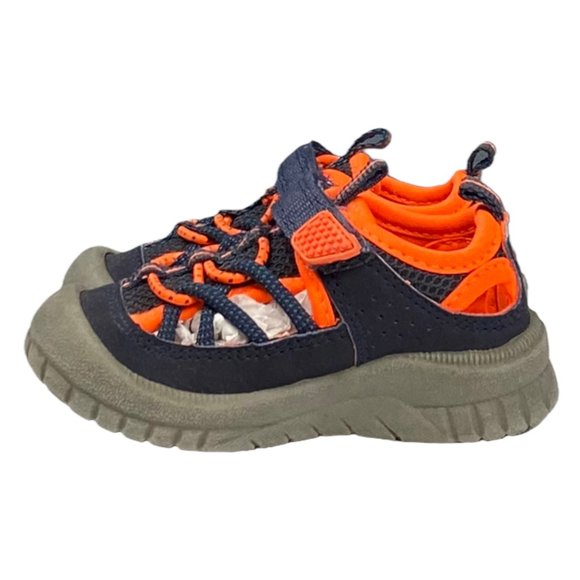 OshKosh B’gosh Pumba2-B Blue & Orange Bump Toe Sandals - Picture 4 of 15